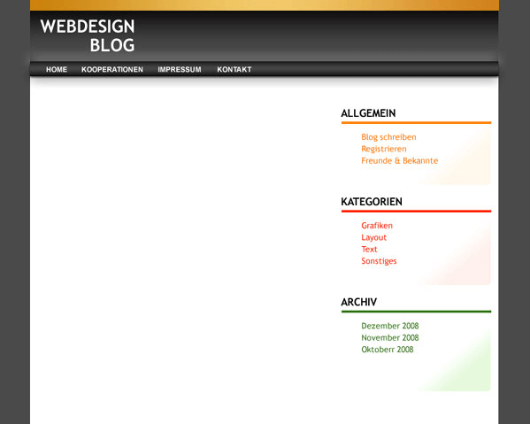 Website Tutorial Teilergebnis Teil 3